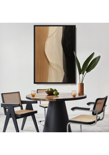 Çerçeveli Kumaş Desenli Dekoratif TABLO-7596