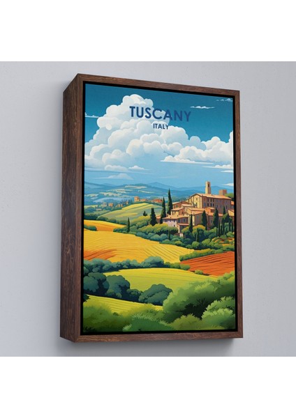 Çerçeveli Toskana Italya Tablosu - TUSCANY-7764 fiyatları