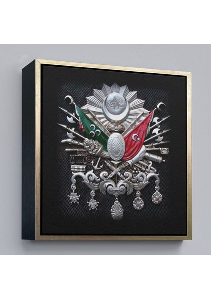 Çerçeveli Osmanlı Tuğrası Dekoratif Kanvas TABLO-5803 modelleri