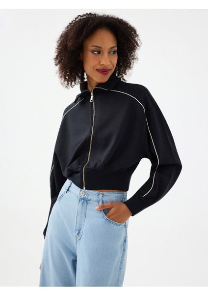 Long Crop Kadın Sweatshirt