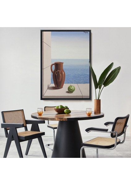 Çerçeveli Rene Magritte - Stimülasyon Hedefi TABLOSU-7412