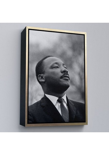 Çerçeveli Martin Luther King Dekoratif Kanvas Duvar TABLOSU-6374