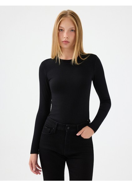 Slim Fit Kadın Bluz U.kol