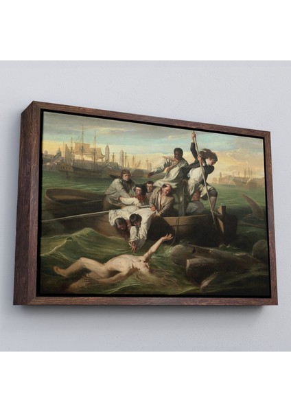 Çerçeveli Watsob ve Köpek Balığı Tablosu - Watson And The Shark 1778-6658 fiyatları
