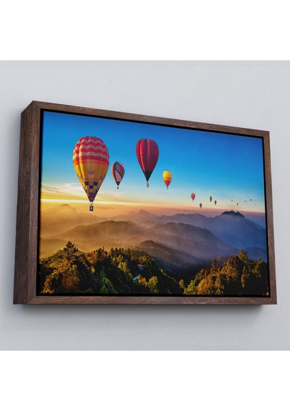 Çerçeveli Hava Balonları Dekoratif Kanvas Duvar TABLOSU-3580 fiyatları