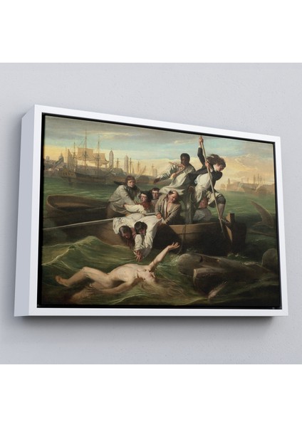 Çerçeveli Watsob ve Köpek Balığı Tablosu - Watson And The Shark 1778-6658 fırsatları