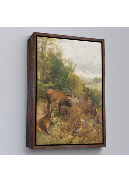 Çerçeveli Bağıran Geyik TABLOSU-7384 fiyatları