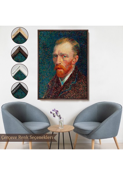 Çerçeveli Vincent Van Gogh - Otoportre TABLO-7453