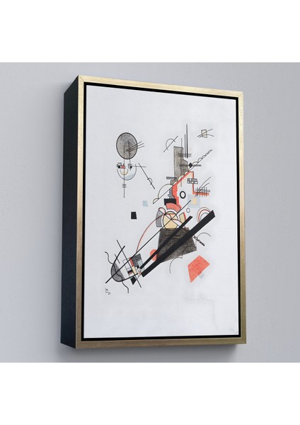 Çerçeveli Vasily Kandinsky - Mutlu Yükseliş TABLOSU-7492 fiyatları