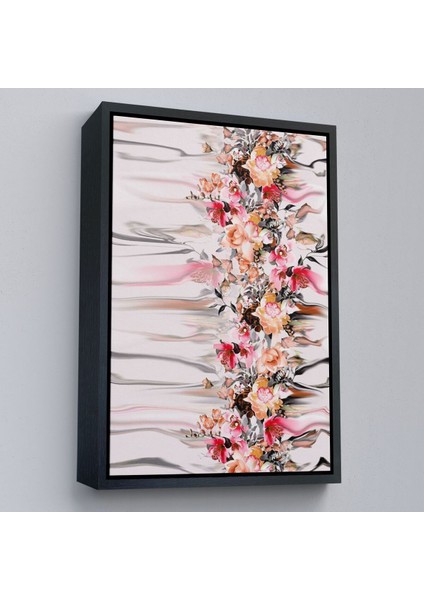 Çerçeveli Renkli Çiçek Desenli Dekoratif Duvar TABLOSU-6282 modelleri