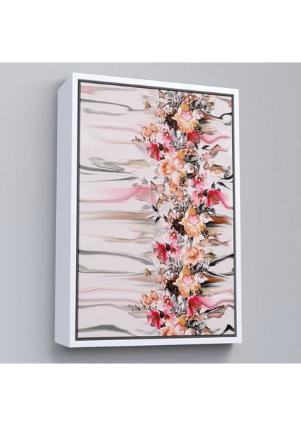 Çerçeveli Renkli Çiçek Desenli Dekoratif Duvar TABLOSU-6282 fırsatları