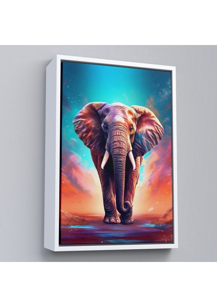 Çerçeveli Yürüyen Fil TABLO-7546
