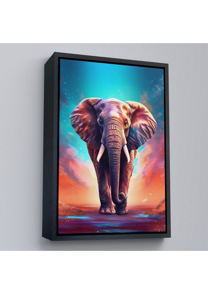 Çerçeveli Yürüyen Fil TABLO-7546 fırsatları