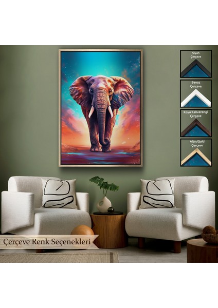 Çerçeveli Yürüyen Fil TABLO-7546