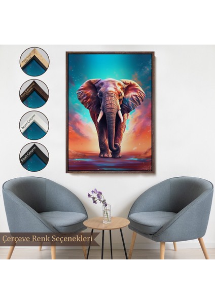 Çerçeveli Yürüyen Fil TABLO-7546
