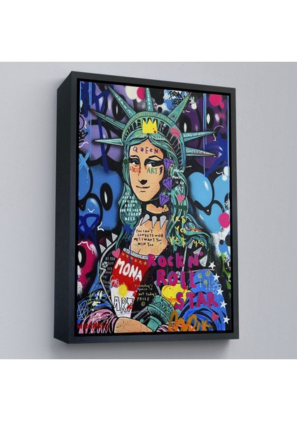 Çerçeveli Mona Lisa Grafitti Pop Art Duvar Tablosu -6216 modelleri