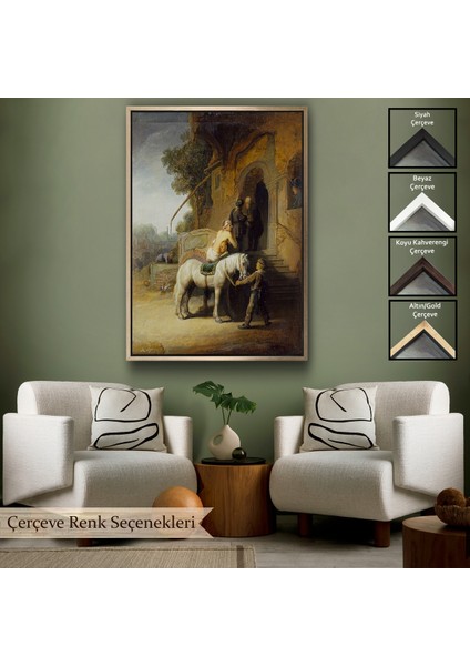 Çerçeveli Rembrandt - Iyi Samiriyeli Tablo - The Good SAMARITAN-7430