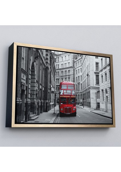 Çerçeveli Londra Kırmızı Otobüs TABLOSU-6622