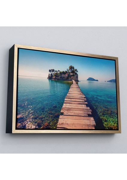 Çerçeveli Zakinthos Adası Yunaniztan Dekoratif Kanvas Duvar TABLOSU-3584 fiyatları