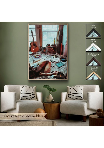 Çerçeveli Elvis ve Rod Stewart Depreyon TABLOSU-7790