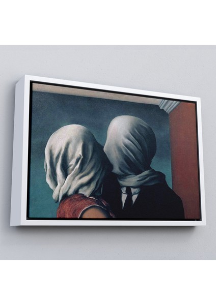 Çerçeveli Rene Magritte The Lovers TABLOSU-5161