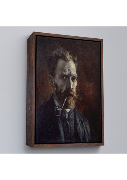 Çerçeveli Vincent Van Gogh - Pipolu Portre TABLO-7461 fiyatları