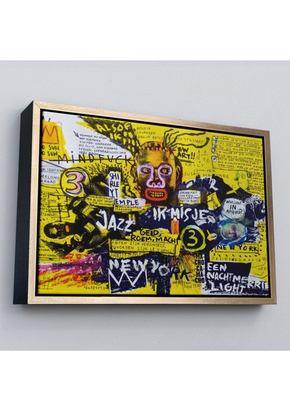 Çerçeveli Jean Michel Basquiat Şehir Sanatı Kanvas TABLO-5095 modelleri