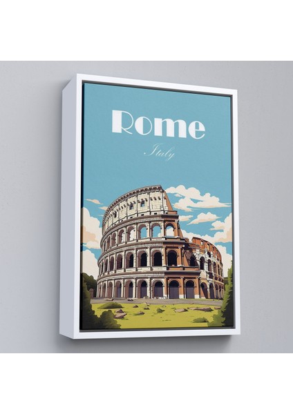 Çerçeveli Roma Italya Kolezyum TABLO-7696