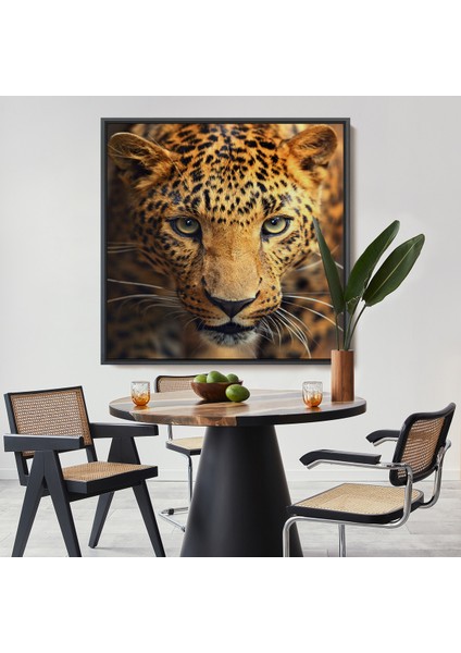 Çerçeveli Leopar Dekoratif Kanvas TABLO-5811
