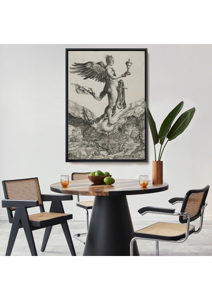 Çerçeveli Albrecht Dürer - Nemesis TABLOSU-7362