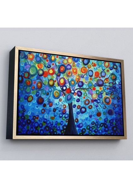 Çerçeveli Sürreal Ağaçtaki Renkler Senfonisi TABLOSU-6626 modelleri