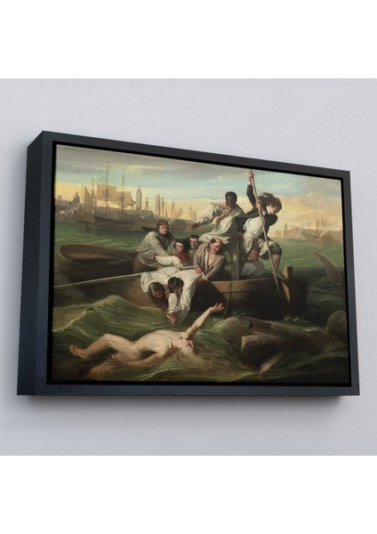 Çerçeveli Watsob ve Köpek Balığı Tablosu - Watson And The Shark 1778-6658 fırsatları
