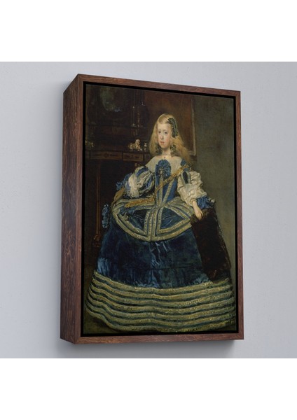 Çerçeveli Diego Velázquez - Infanta Margarita'nın Portre TABLO-7333