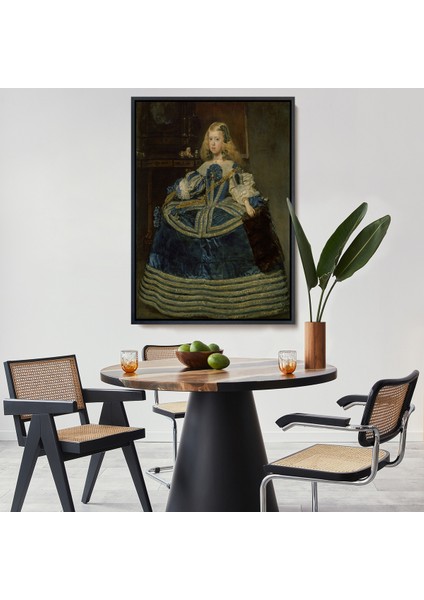 Çerçeveli Diego Velázquez - Infanta Margarita'nın Portre TABLO-7333