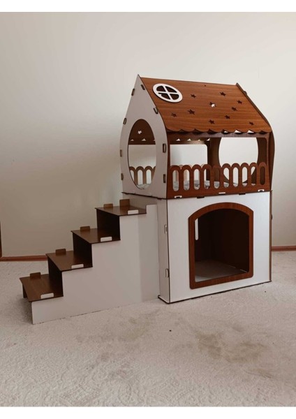 Küçük Irk Ahşap Köpek Evi, Rahat ve Şık Tasarım, Kahverengi Renk. fiyatları