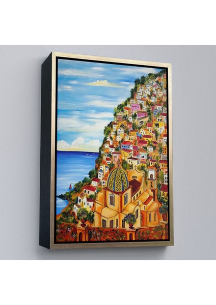 Çerçeveli Roberto Gagliardi'nin Positano Isimli TABLOSU-6328 fiyatları