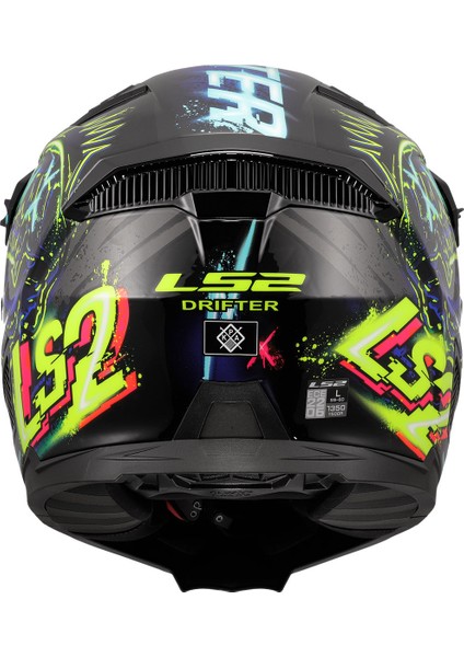 Drıfter Rayz Çene Çıkarılabilir Modüler Motosiklet Kaskı Siyah-Mavi indirimleri