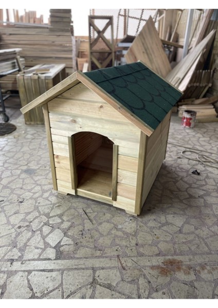 Küçük Köpekler Için Rahat ve Şık Ahşap Kulübe, Kahverengi Renkli, Dayanıklı Tasarım