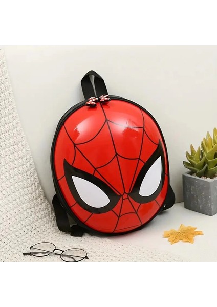 Spider-Man Süper Kahraman Çantası Ayarlanabilir Omuz Askısı, Dayanıklı Kumaş, Kırmızı ve Siyah Tasarım