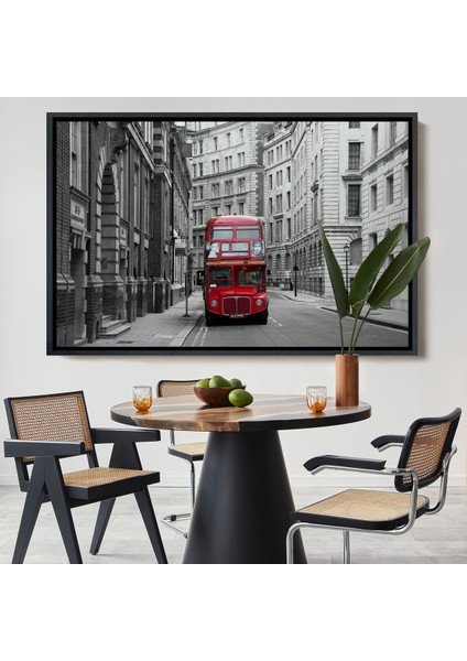 Çerçeveli Londra Kırmızı Otobüs TABLOSU-6622