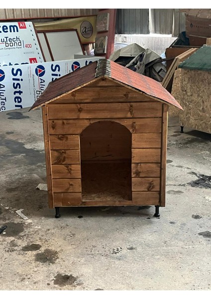 Büyük Ahşap Köpek Kulübesi, Kahverengi, Dayanıklı ve Şık Tasarım fiyatları