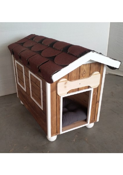 Kahverengi Ahşap Ev ve Bahçe Köpek Kulübesi, Dayanıklı ve Şık Tasarım