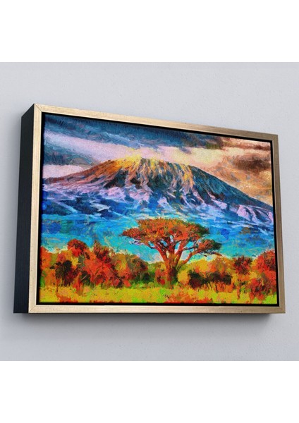 Çerçeveli Tanzanya Kilimanjaro Dağı Manzarası Duvar TABLOSU-3480 modelleri