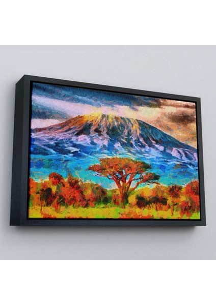 Çerçeveli Tanzanya Kilimanjaro Dağı Manzarası Duvar TABLOSU-3480 fırsatları
