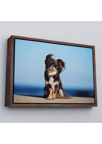 Çerçeveli Küçük Köpek Dekoratif Kanvas TABLO-1157 fiyatları