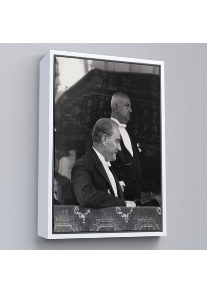Çerçeveli Mustafa Kemal Atatürk Duvar Tablosu -6052 fırsatları