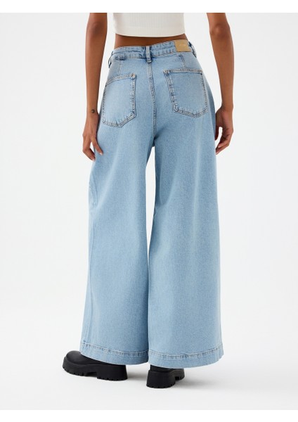 Pleated Palazzo Palazzo Fıt Kadın Pantolon fiyatları