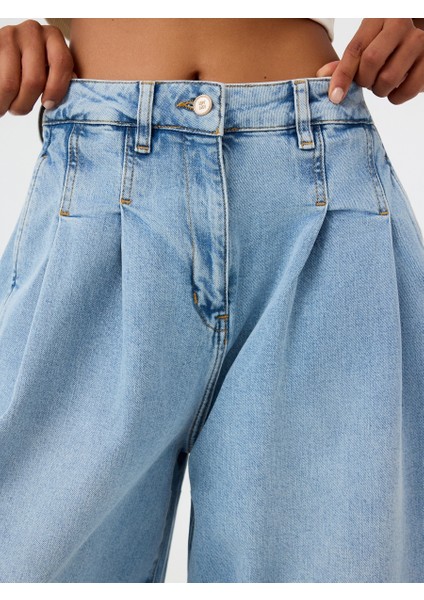 Pleated Palazzo Palazzo Fıt Kadın Pantolon fırsatları