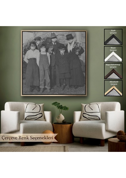 Çerçeveli 1918 Ispanyol Gribi Krizi, Maskeli Kedi, Kanvas TABLO-5328