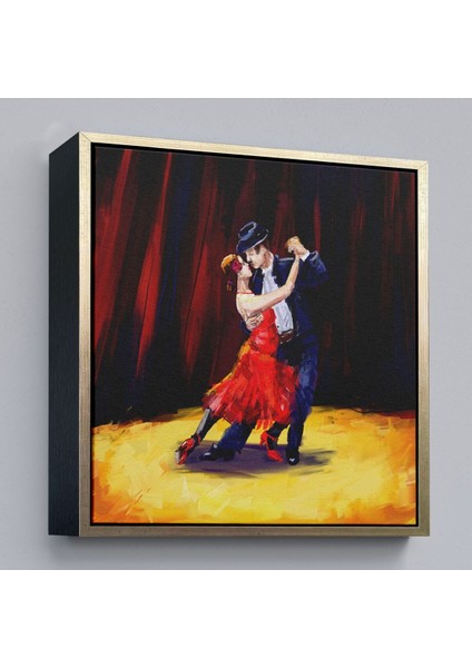 Çerçeveli Tango Danscıları Yağlıboya Görünüm Dekoratif Kanvas Duvar TABLOSU-5846 modelleri